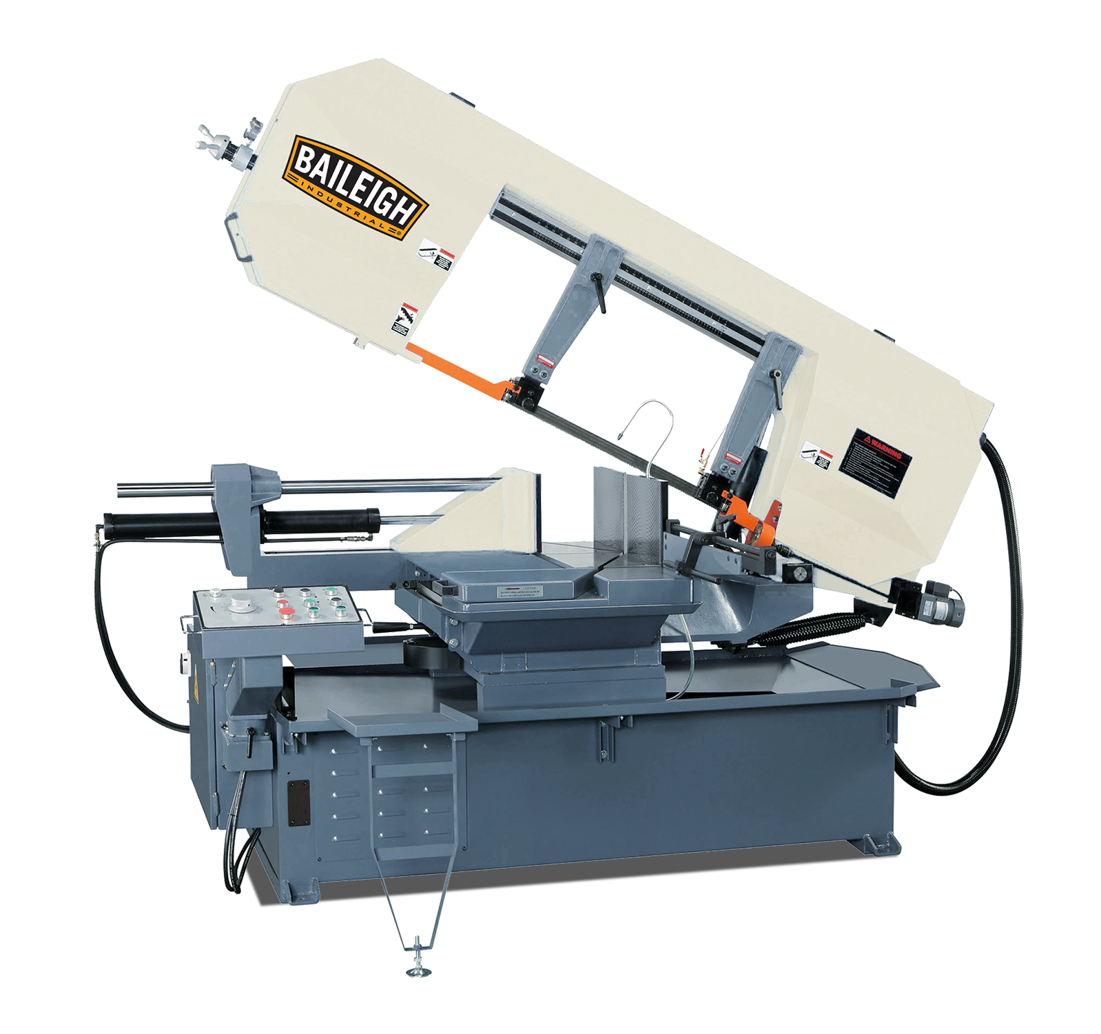 Baileigh Semi-Automatic Dual Mitering Horizontal Band Saw
