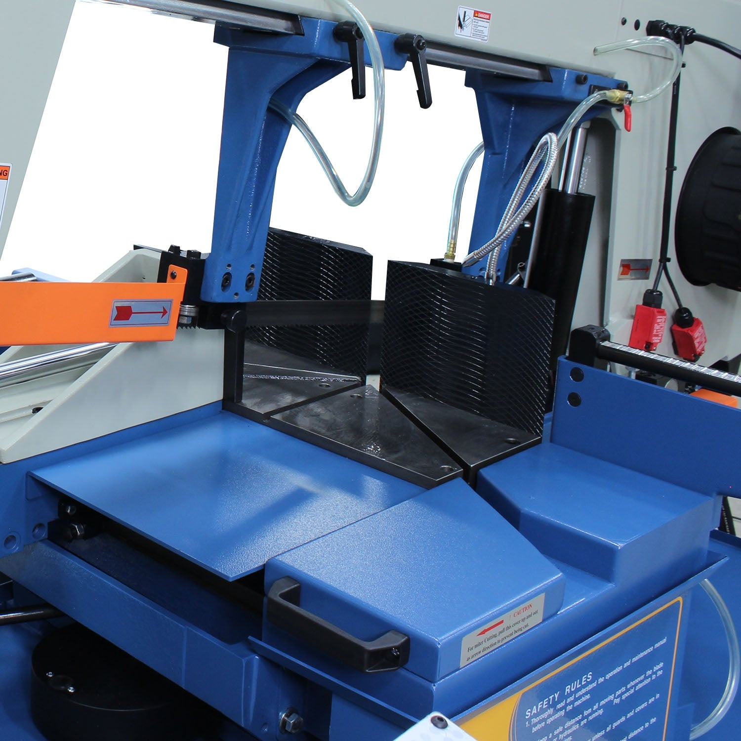 Baileigh Semi-Automatic Dual-Miter Bandsaw, 3Ph 220V BS-20SA-DM