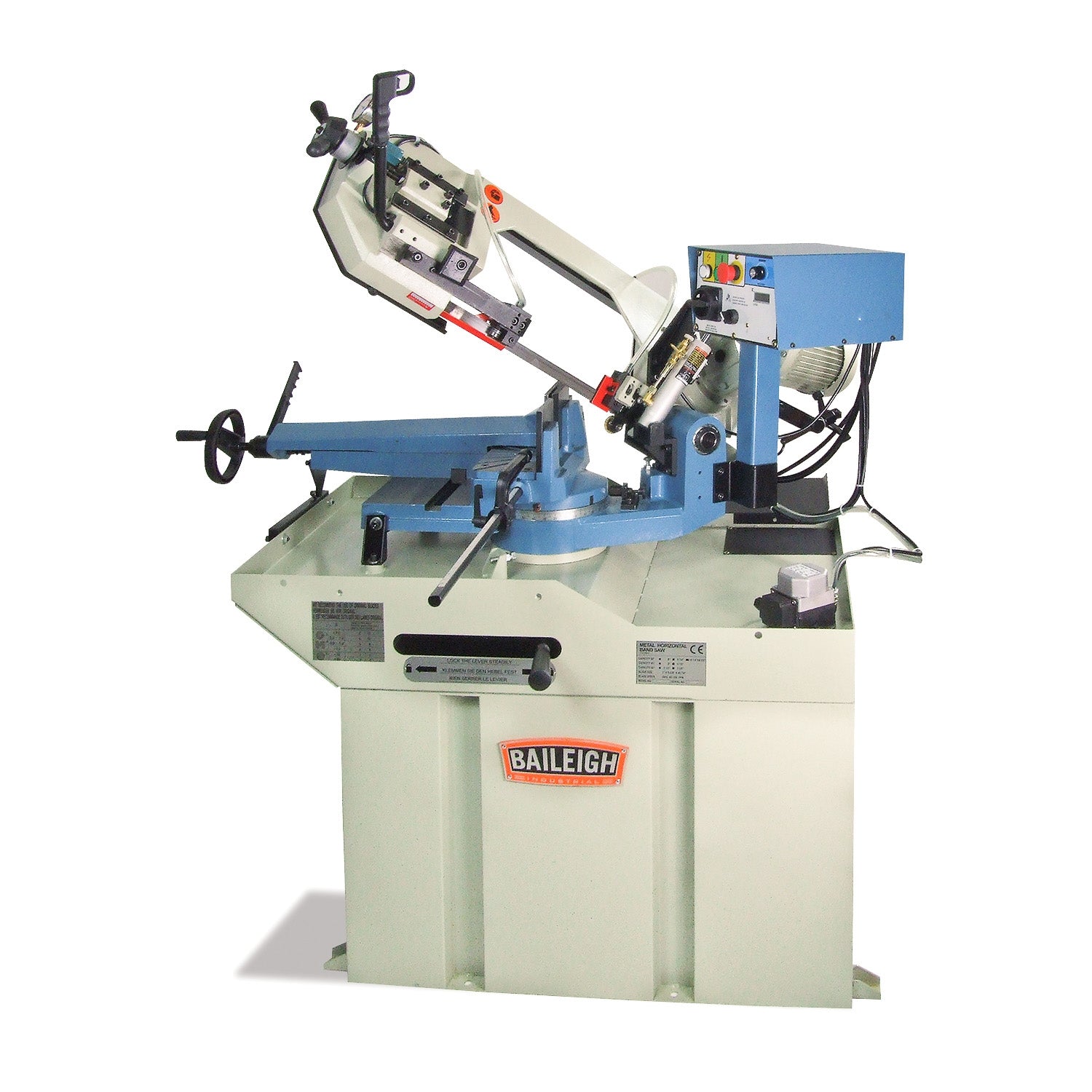 Baileigh Dual-Mitering Gear-Driven Bandsaw, 1Ph 220V BS-260M