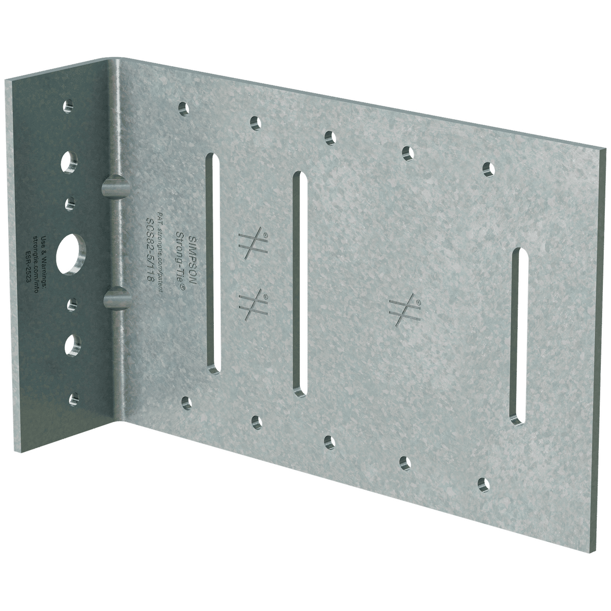 SCS82-5/118-KT25 2 x 8 Seismic Bypass Framing Slide Clip W/Screws (25 Pk)