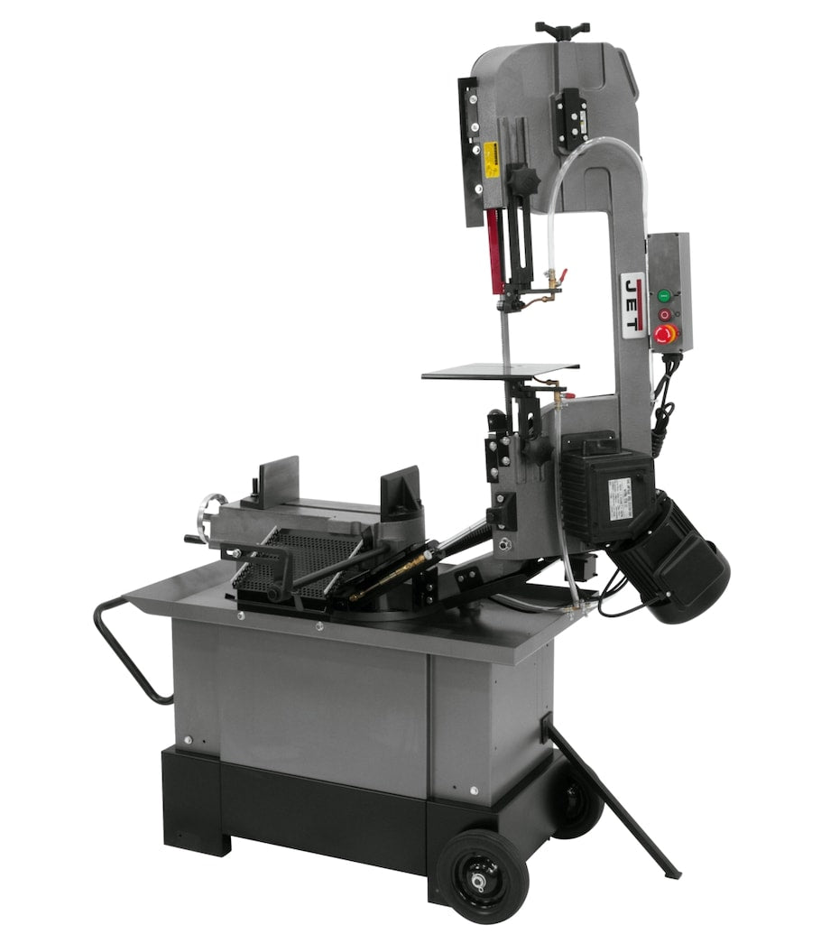 JET HVBS-710G, 7" x 10-1/2" Horizontal/Vertical Mitering Geared Head Bandsaw - 413452