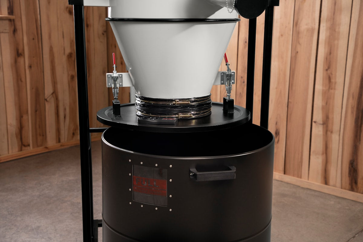 JET JCDC-3 Cyclone Dust Collector, 2-Micron Filter, 1240 CFM, 3 HP, 1Ph 230V
