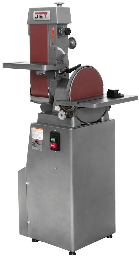 JET J-4202A 6" x 48" Industrial Combination Belt & 12" Disc Finishing Machine 230V 3Ph