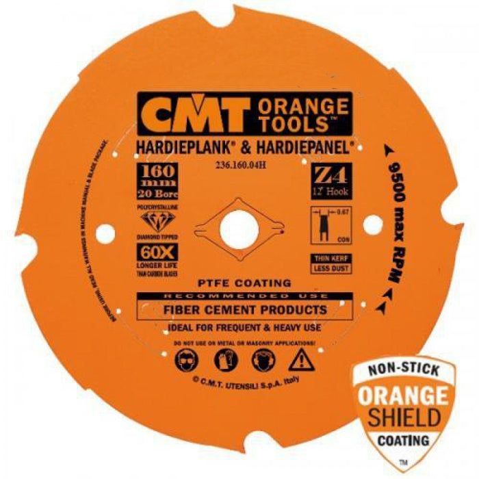 CMT 236.160.04H ITK Plus Diamond Saw Blade for Fiber Cement 160mm T4 TCG
