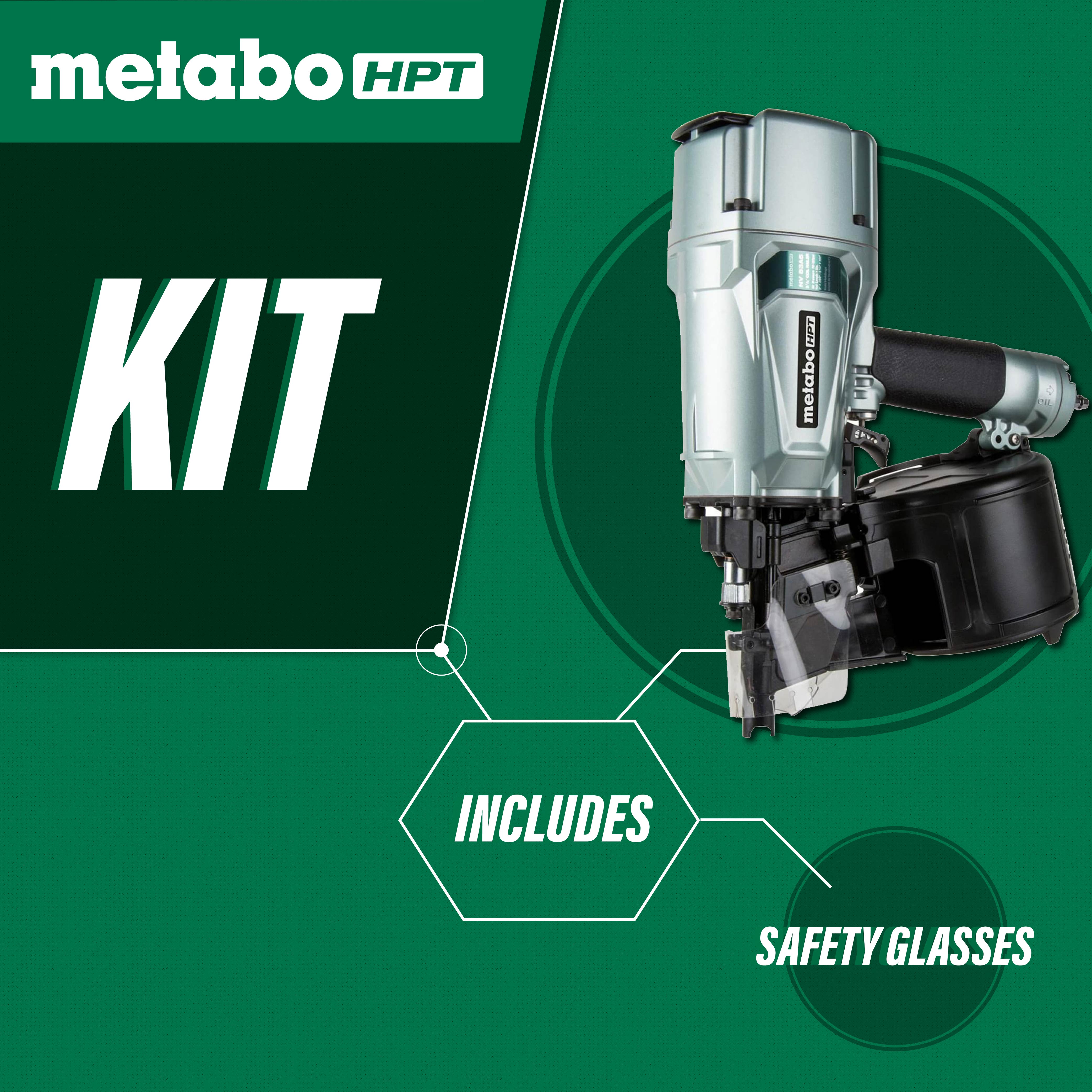 Metabo HPT (Hitachi) BUNDLE NV83A5 Coil Framing Nailer & C7UR | 7-1/4 Inch Pro Circular Saw "RIPMAX" 2 Tools for Only $439.99