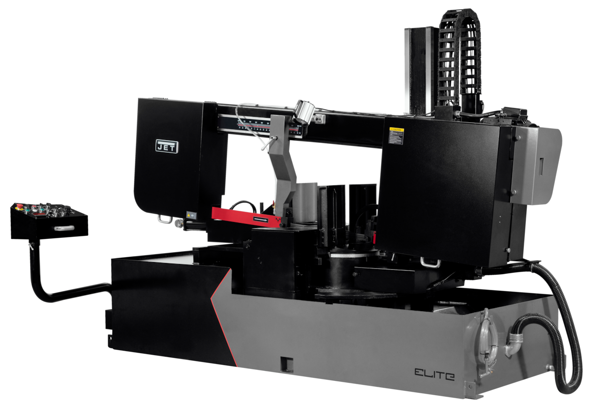 JET 18 x 31" Semi-Automatic Dual Mitering EVS Bandsaw 460V 3Ph ECB-1833DMEVS-460