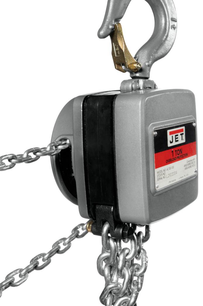 JET 5-Ton Aluminum Hand Chain Hoist with 30ft of Lift AL100-500-30