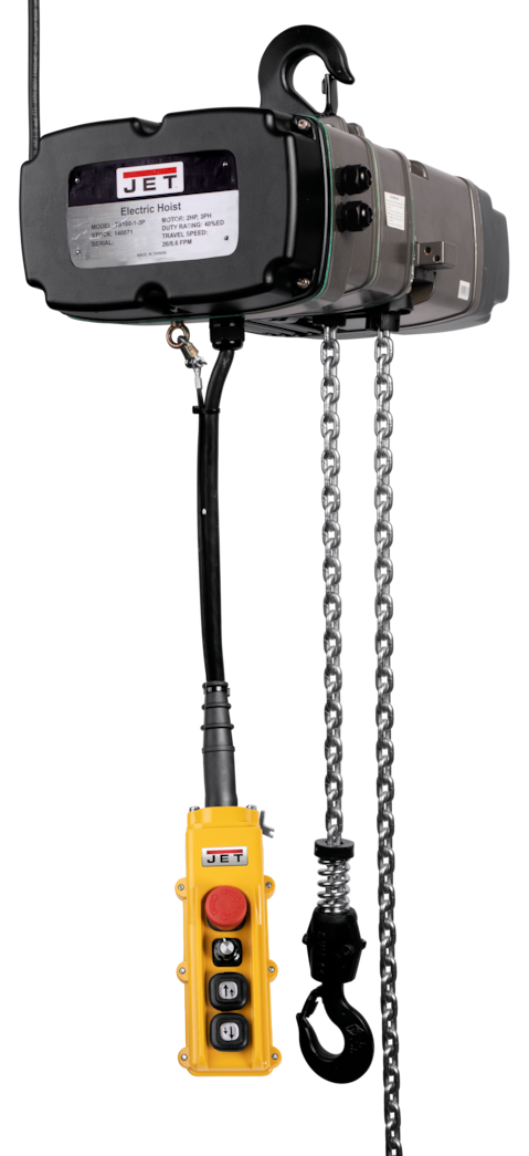 JET 2-Ton Two Speed Electric Chain Hoist 3-Phase 10' Lift TS200-230-010
