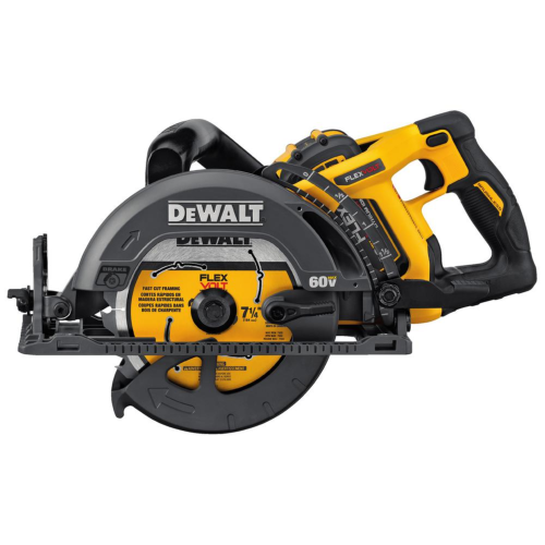 DeWALT 60V FlexVOLT MAX 7-1/4" Cordless Wormdrive Circular Saw Kit DCS577X1