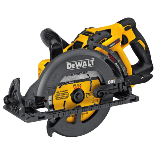 DeWALT 60V FlexVOLT MAX 7-1/4" Cordless Wormdrive Circular Saw Kit DCS577X1