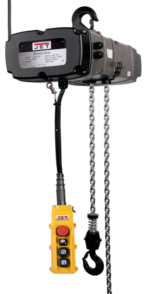 JET 1/2-Ton Two Speed Electric Chain Hoist 3-Phase 20' Lift TS050-230-020