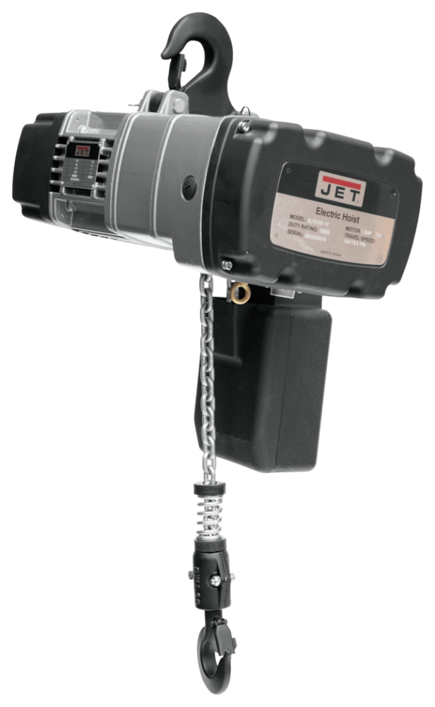JET 1-Ton Electric Chain Hoist 1-Phase 10' Lift BLVS100-010