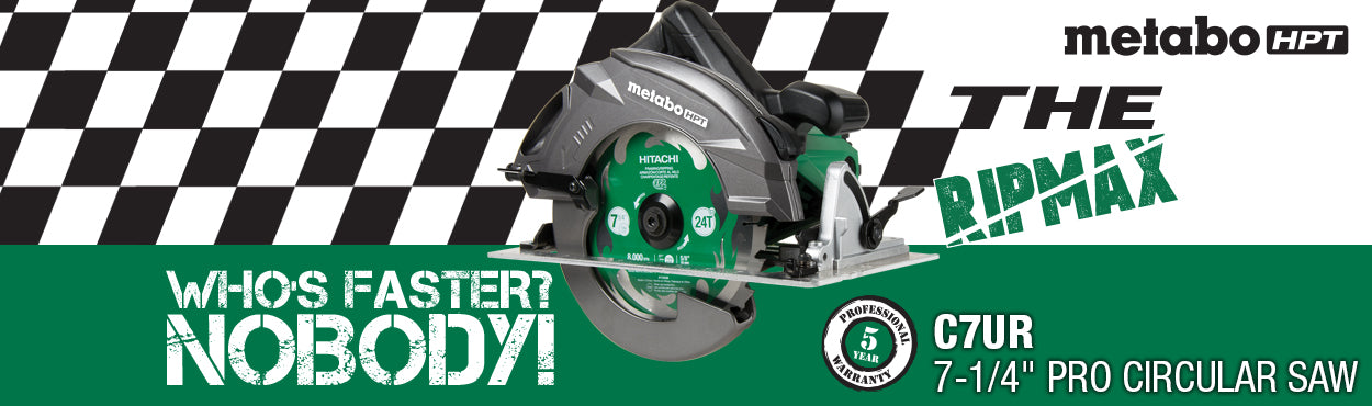 Metabo HPT (Hitachi) C7UR | 7-1/4 Inch Pro Circular Saw "RIPMAX" 