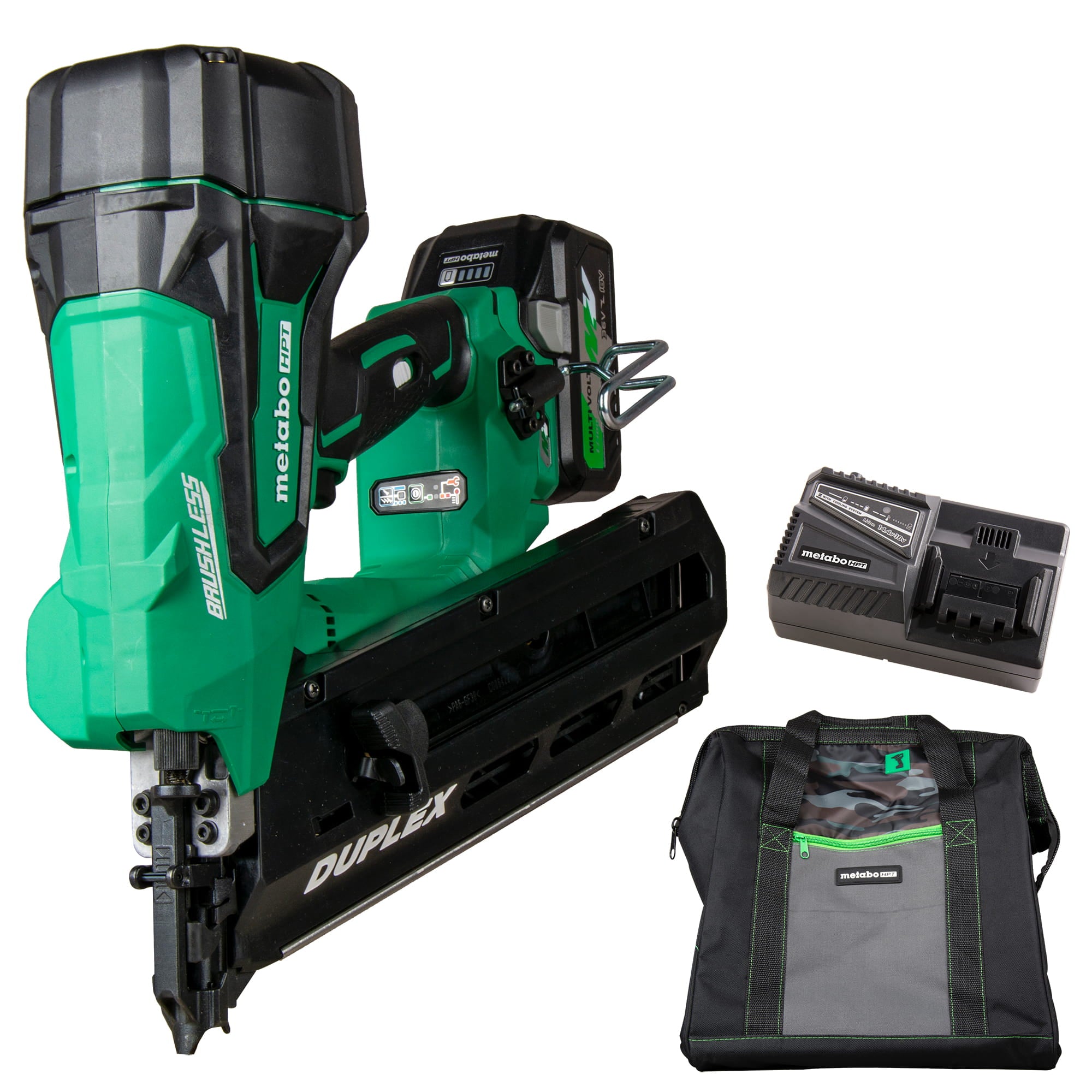 Metabo 36V 3-1/2" MultiVolt Cordless Duplex Nailer NR3675DD