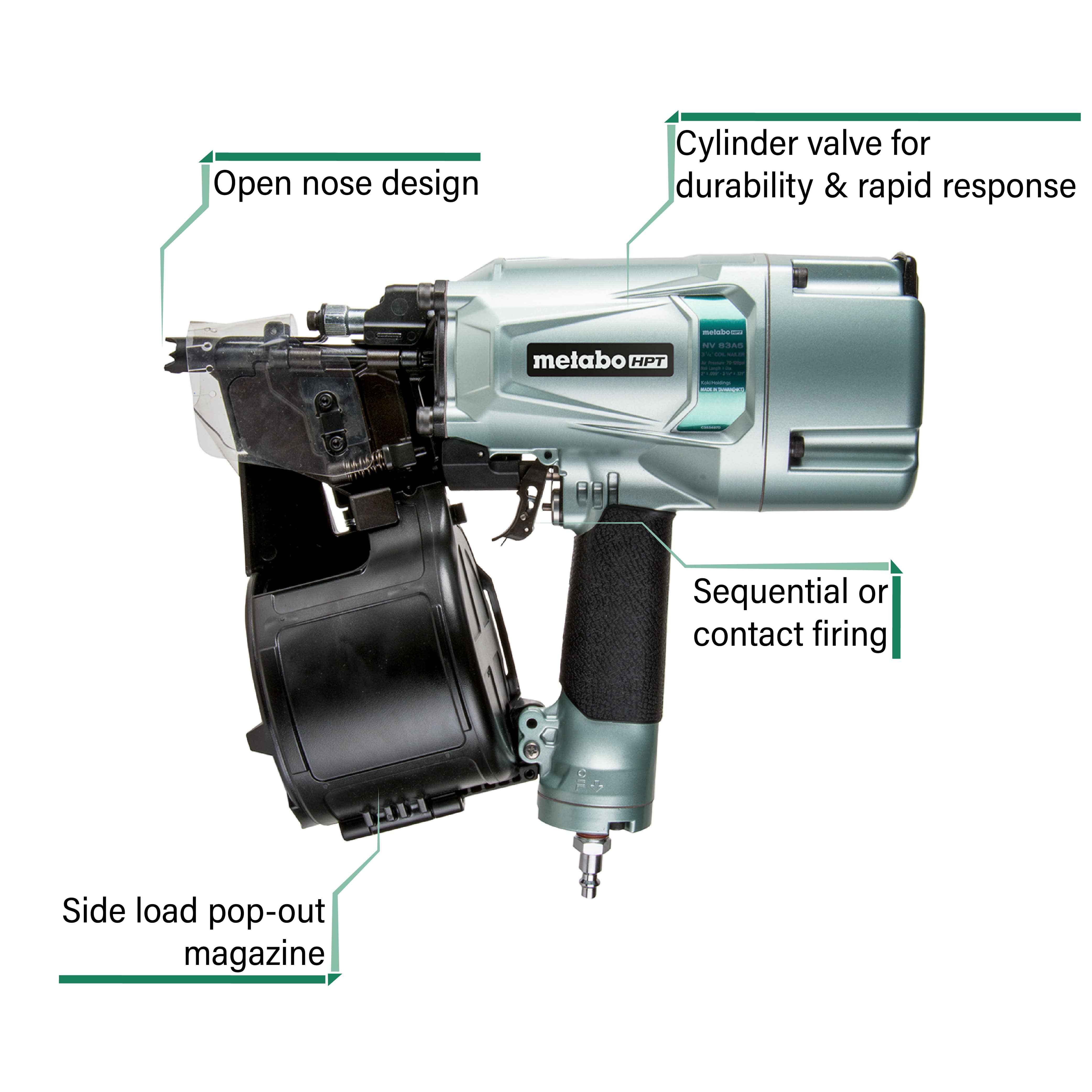 Hitachi (Now Metabo HPT) NV83A5 Coil Framing Nailer