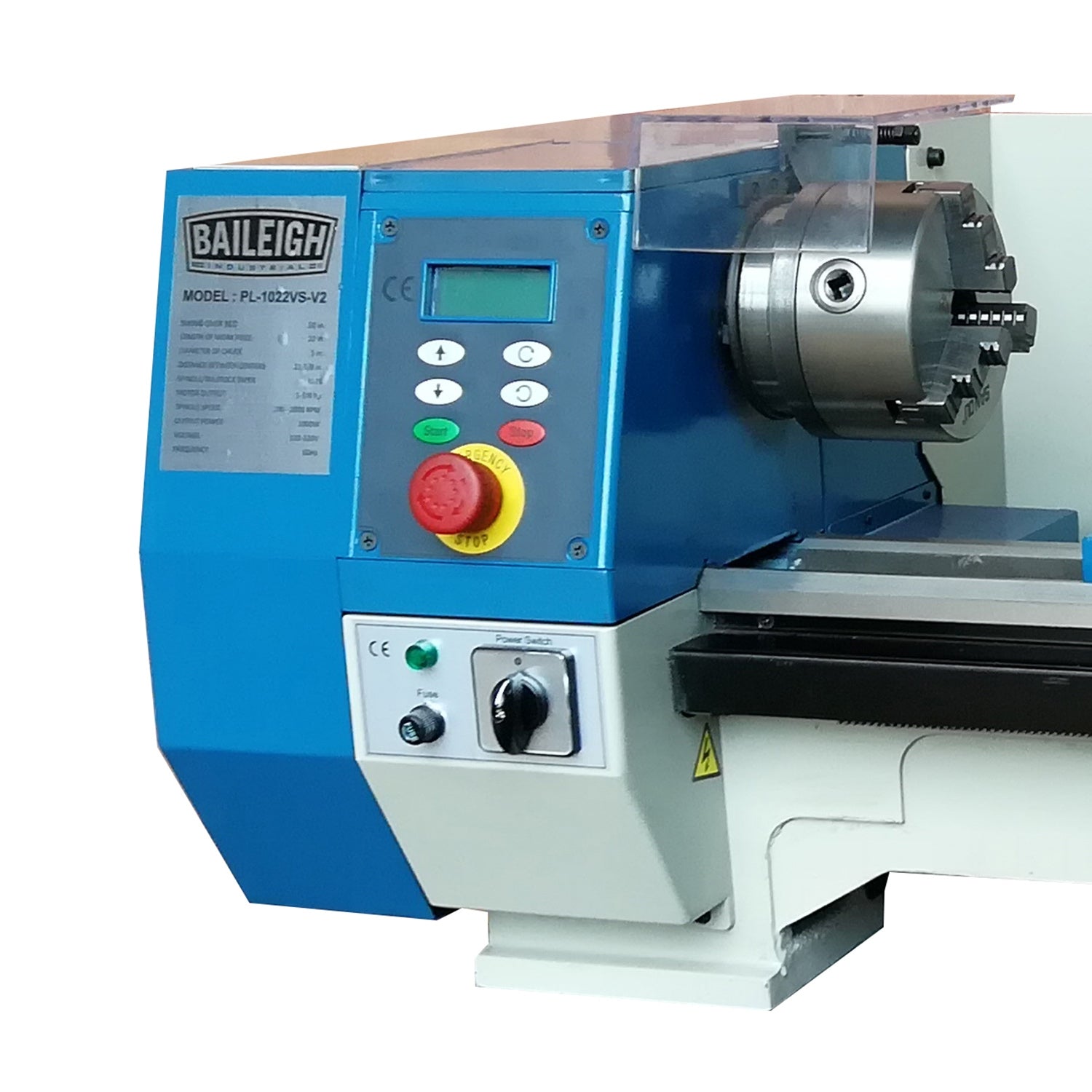Baileigh Variable Speed Bench Lathe PL-1022VS-V2