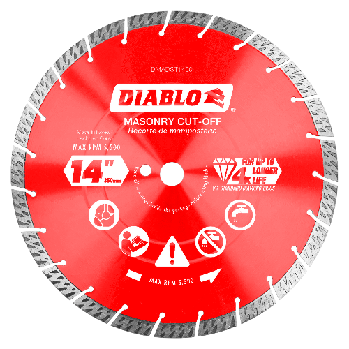 Diablo 14" Diamond Segmented Turbo Masonry Cut-Off Blade DMADST1400