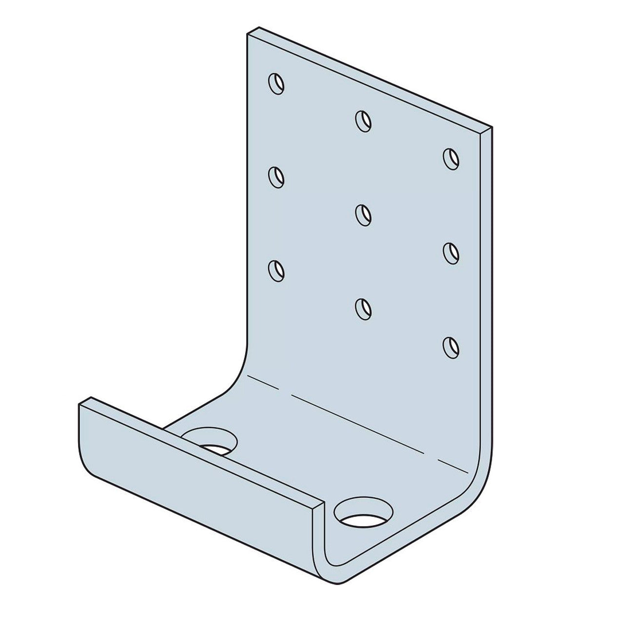 Simpson RCKW 3" Two-Anchor Kneewall Connector Clip 10ct