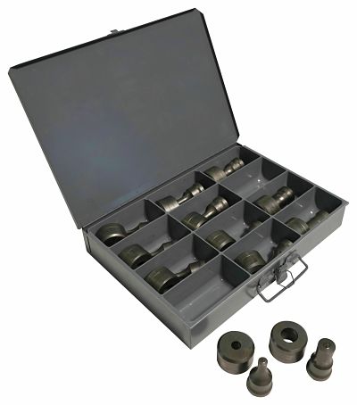 Edwards 12 Piece Round Metric Punch & Die Set with Storage Case PD1240