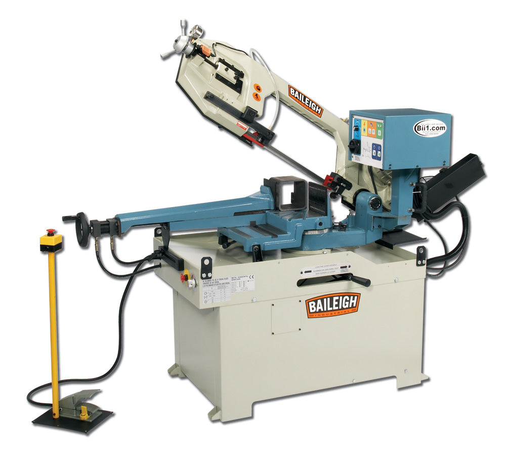 Baileigh Semi-Automatic Gear Driven Dual Miter Band Saw