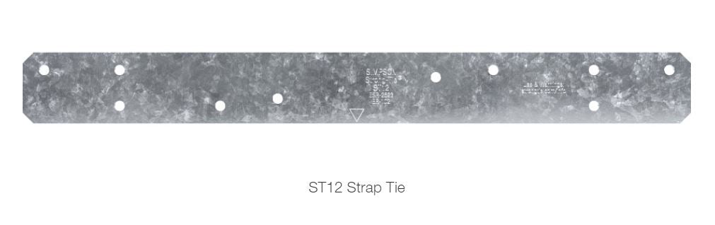 Simpson ST12 12 in. 16-Ga. Galvanized Strap Tie