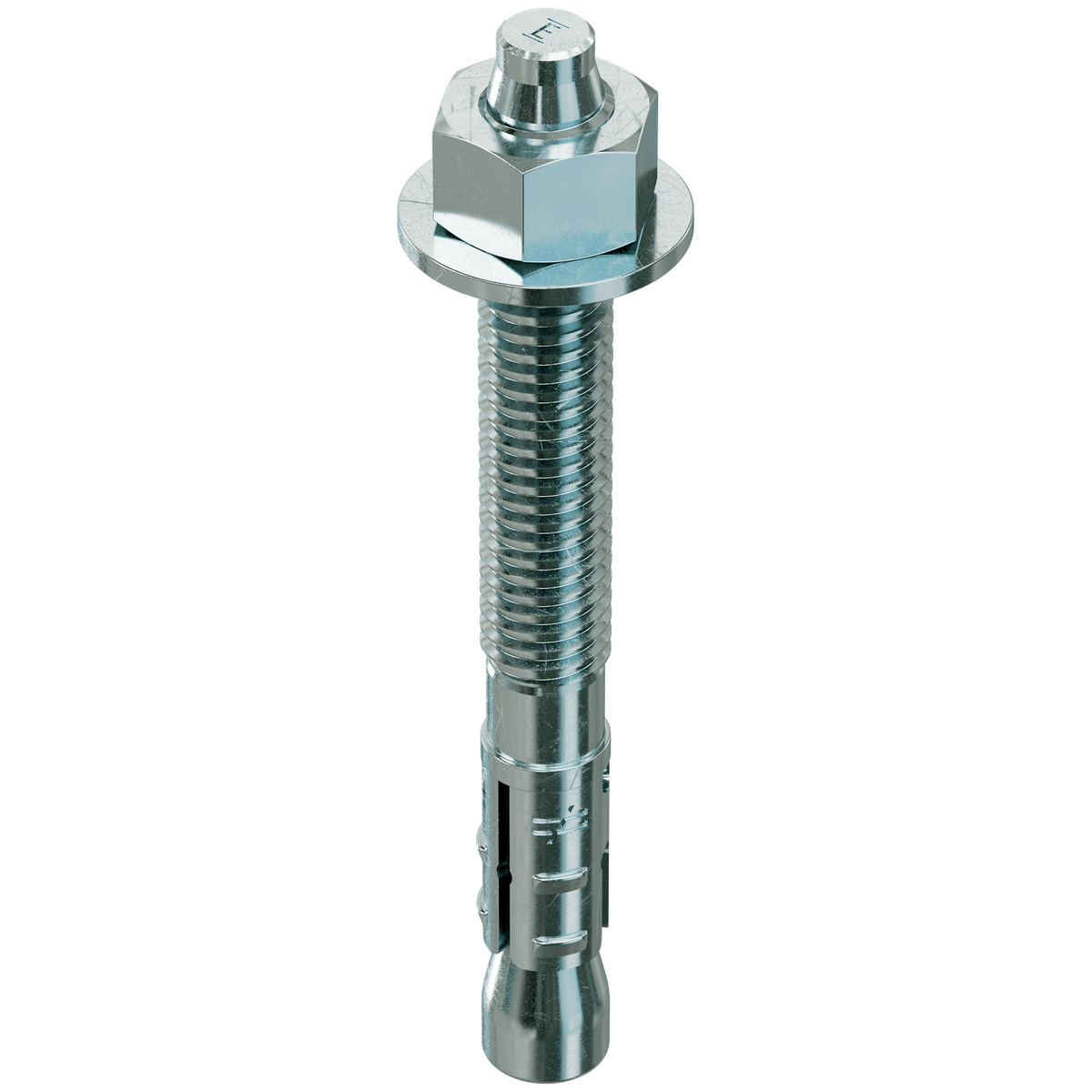 Simpson 3/8" x 3-1/2" Strong-Bolt 2 Wedge Anchor, Zinc Plated Fully-Assembled