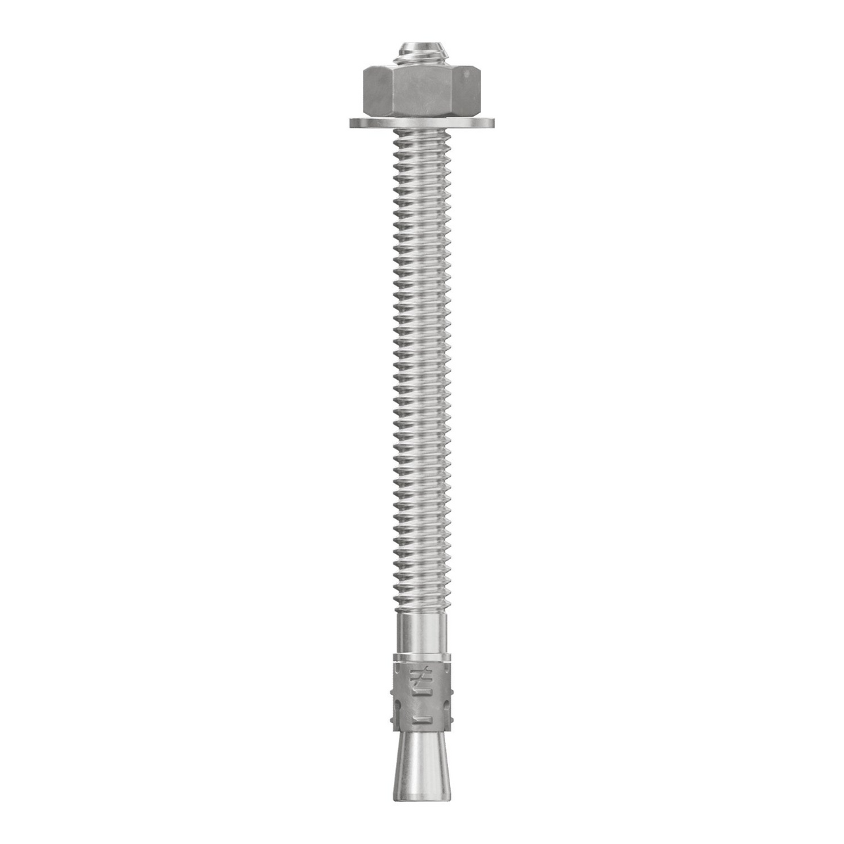 Simpson 1/4" x 3-1/4" Strong-Bolt 2 Wedge Anchor, 316 Stainless Steel Fully-Assembled