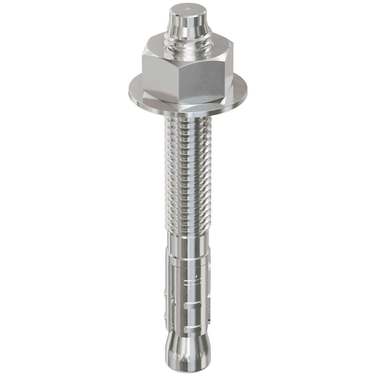 Simpson 1/2" x 4-1/4" Strong-Bolt 2 Wedge Anchor, 304 Stainless Steel Fully-Assembled