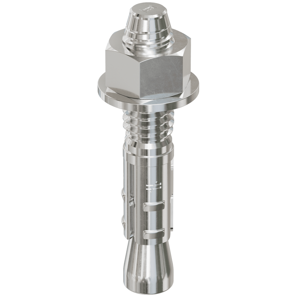 Simpson 3/8" x 2-1/4" Strong-Bolt 2 Wedge Anchor, 316 Stainless Steel Fully-Assembled