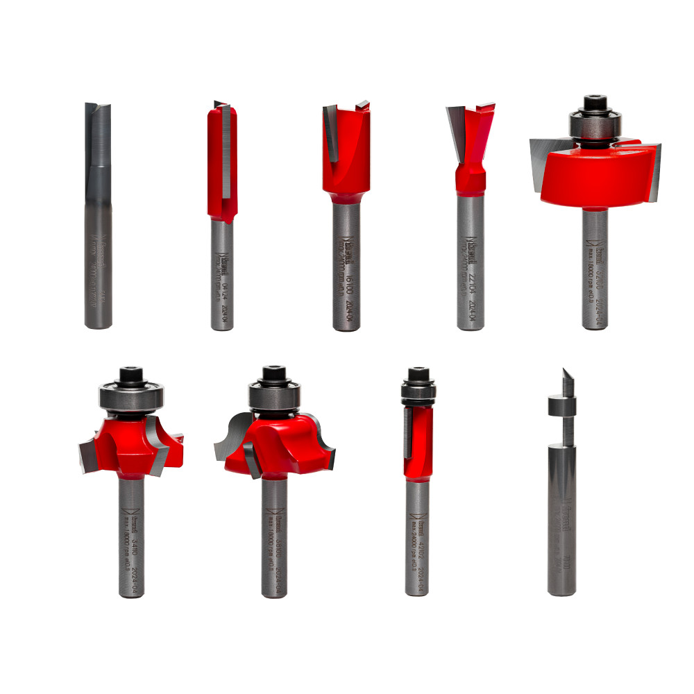 Freud 9 Piece Basic Bit Set (1/4" Shank) 88-100